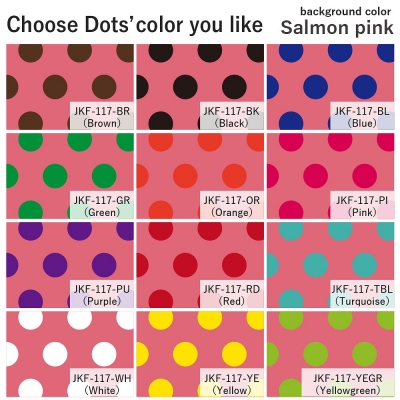 Flamenco Fabric / Dots / Salmon Pink / JKF-117