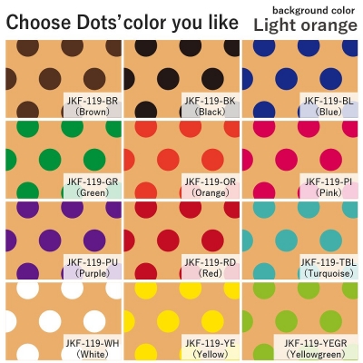 Flamenco Fabric / Dots / Light Orange / JKF-119