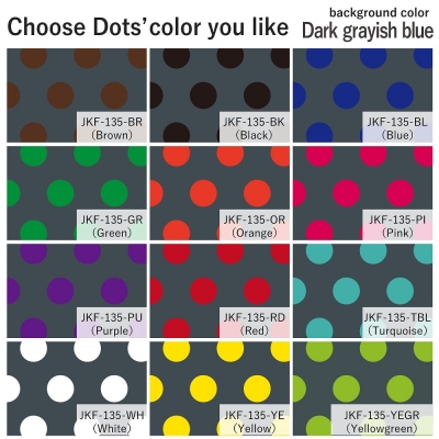 Flamenco Fabric / Dots / Dark Grayish Blue / JKF-135