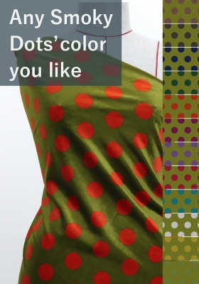 Flamenco Fabric / Smoky Dots / Khaki / JKF-141