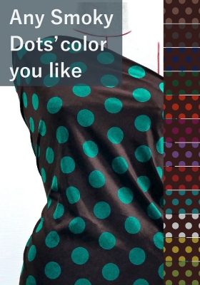 Flamenco Fabric / Smoky Dots / Dark Brown / JKF-145