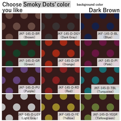 Flamenco Fabric / Smoky Dots / Dark Brown / JKF-145