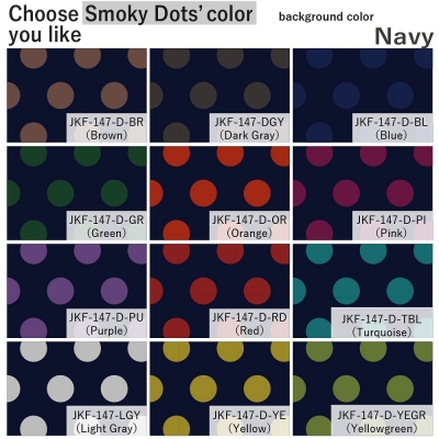 Flamenco Fabric / Smoky Dots / Navy / JKF-147