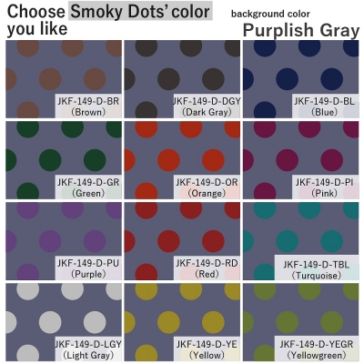 Flamenco Fabric / Smoky Dots / Purplish Gray / JKF-149