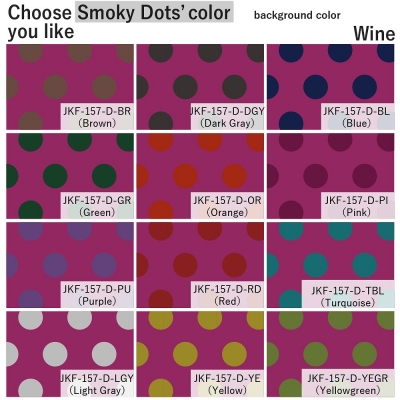 Flamenco Fabric / Smoky Dots / Wine / JKF-157