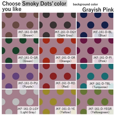 Flamenco Fabric / Smoky Dots / Grayish Pink / JKF-161