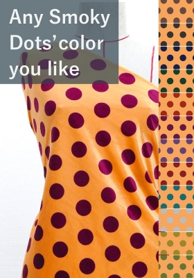 Flamenco Fabric / Smoky Dots / Peach / JKF-165