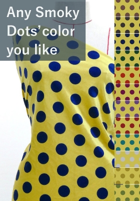 Flamenco Fabric / Smoky Dots / Yellowish Beige / JKF-167