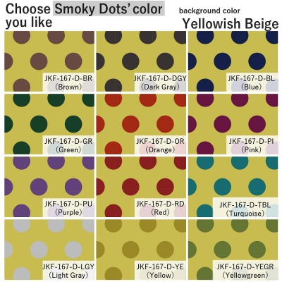 Flamenco Fabric / Smoky Dots / Yellowish Beige / JKF-167