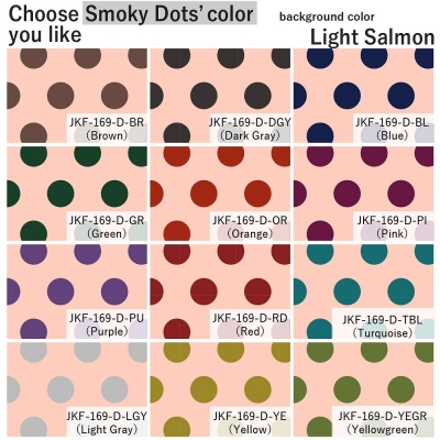 Flamenco Fabric / Smoky Dots / Light Salmon / JKF-169