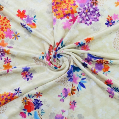 Japan Fabric / Chrysanthemum, Plum Blossom & Cherry Blossom / JWA-005-BE