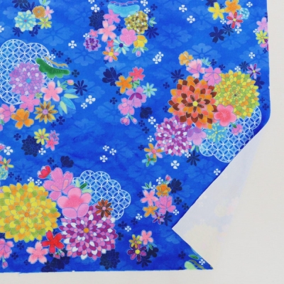 Japan Fabric / Chrysanthemum, Plum Blossom & Cherry Blossom / JWA-005-BL