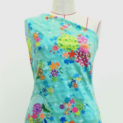 Japan Fabric / Chrysanthemum, Plum Blossom & Cherry Blossom / JWA-005-LBL