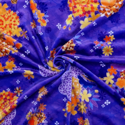 Japan Fabric / Chrysanthemum, Plum Blossom & Cherry Blossom / JWA-005-PU