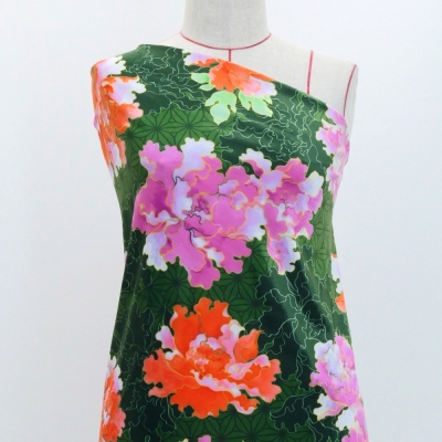 Japan Fabric / Peony / JWA-007-GR