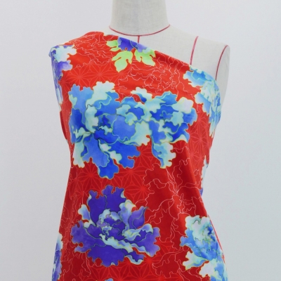 Japan Fabric / Peony / JWA-007-RD