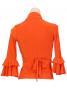 Flamenco Wrap Blouse with Flounces / Orange / G2480or