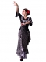 Flamenco Piping Blouse with Flounces and Ruffles/ White Piping / G141