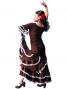 Flamenco Blouse with Lace Flounces and Ruffles/ Brown / G1781br