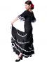 Flamenco Ruffles Skirt with Lace/ Black / G1782b