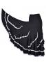 Flamenco Ruffles Skirt with Lace/ Black / G1782b