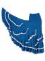Flamenco Ruffles Skirt with Lace/ Blue / G1782bl
