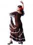 Flamenco Ruffles Skirt with Lace/ Brown / G1782br