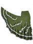 Flamenco Ruffles Skirt with Lace/ Green / G1782gr