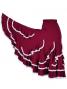 Flamenco Ruffles Skirt with Lace/ Wine / G1782wi