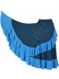 Flamenco Polka Dots Skirt with Frill/ Black&Blue Dot / G1783bl