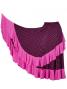 Flamenco Polka Dots Skirt with Frill/ Black&Pink Dot / G1783pi