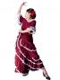 Flamenco Blouse & Skirt with Lace Flounces and Ruffles / Two-piece / Wine / G1784wi