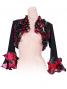 Flamenco Bolero with Rose Frills / Black / G1876b