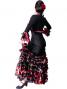 Flamenco Bolero with Rose Frills / Black / G1876b