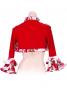 Flamenco Bolero with Rose Frills / Red / G1876r