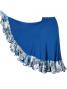 Flamenco Skirt with Rose & Paisley Frills/ Blue / G1900bl