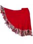 Flamenco Skirt with Rose & Paisley Frills/ Red / G1900r