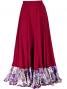 Flamenco Blouse & Skirt with Rose & Paisley Frills / Two-piece / Wine / G1902wi