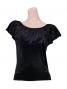 Flamenco Blouse & Skirt Two-piece with Velvet / Two-piece / Black / G1906bb