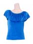Flamenco Blouse & Skirt Two-piece with Velvet / Two-piece / Blue / G1906blb