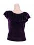Flamenco Blouse & Skirt Two-piece with Velvet / Two-piece / Purple / G1906pb