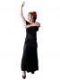 Flamenco Blouse & Skirt Two-piece with Velvet / Two-piece / Black / G1906bb