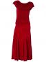 Flamenco Blouse & Skirt Two-piece with Velvet / Two-piece / Red / G1906rb