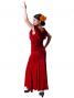 Flamenco Blouse & Skirt Two-piece with Velvet / Two-piece / Red / G1906rb