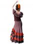 Mermaid Flamenco Polka Dots Skirt with Frills/ Brown / G2355br