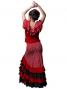 Mermaid Flamenco Polka Dots Skirt with Frills/ Red / G2355r