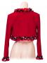 Flamenco Ruffle Long Sleeves Bolero / Dots & Roses frills / Model Adba / G2342rb