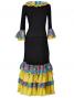 Flamenco Blouse & Skirt / Roses & Dots / Model Carla & Tecla / G2348bg