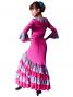 Flamenco Blouse & Skirt / Roses & Dots / Model Carla & Tecla / G2348pibl