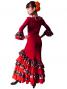 Flamenco Blouse & Skirt / Roses & Dots / Model Carla & Tecla / G2348rb
